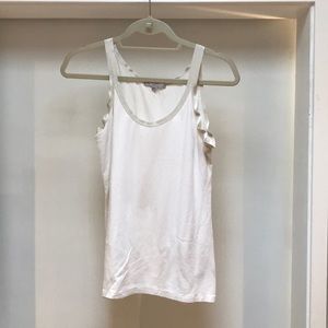 White Gap Tank with stretchy tank straps (M)